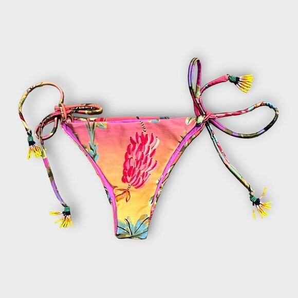 FARM Rio Ombre Forest Bikini Bottoms Size Large - Picture 2 of 5